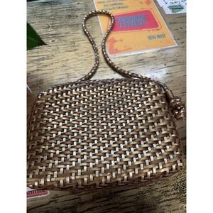 VTG LJS Woven Leather Purse